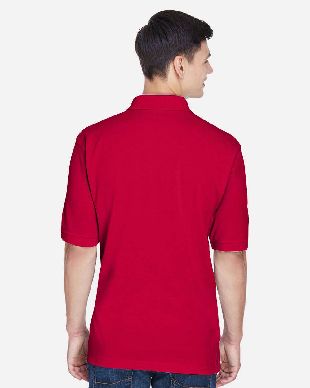 Men's Easy Blend™ Polo - OnModelBack - B203B9702 - Red