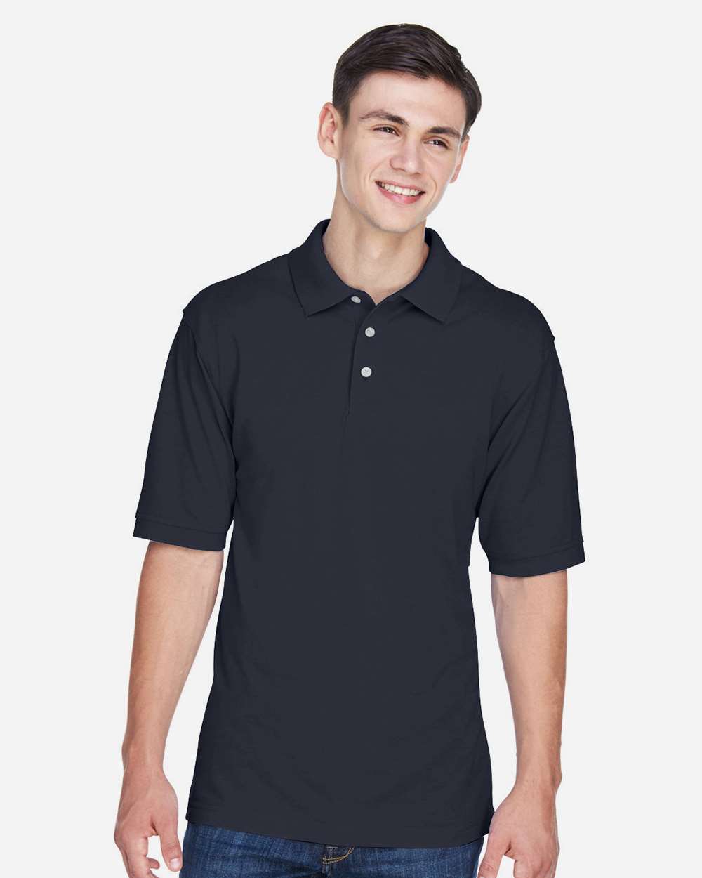 Men's Easy Blend™ Polo - OnModelFront - B203B9102 - Navy