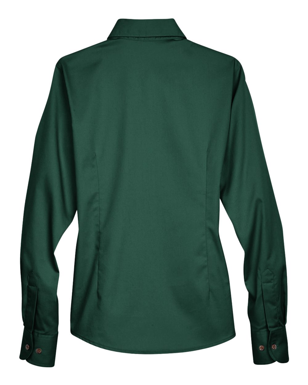 Women's Easy Blend™ Long Sleeve Twill Dress Shirt with Stain-Release - Back - B240B9102 - Hunter