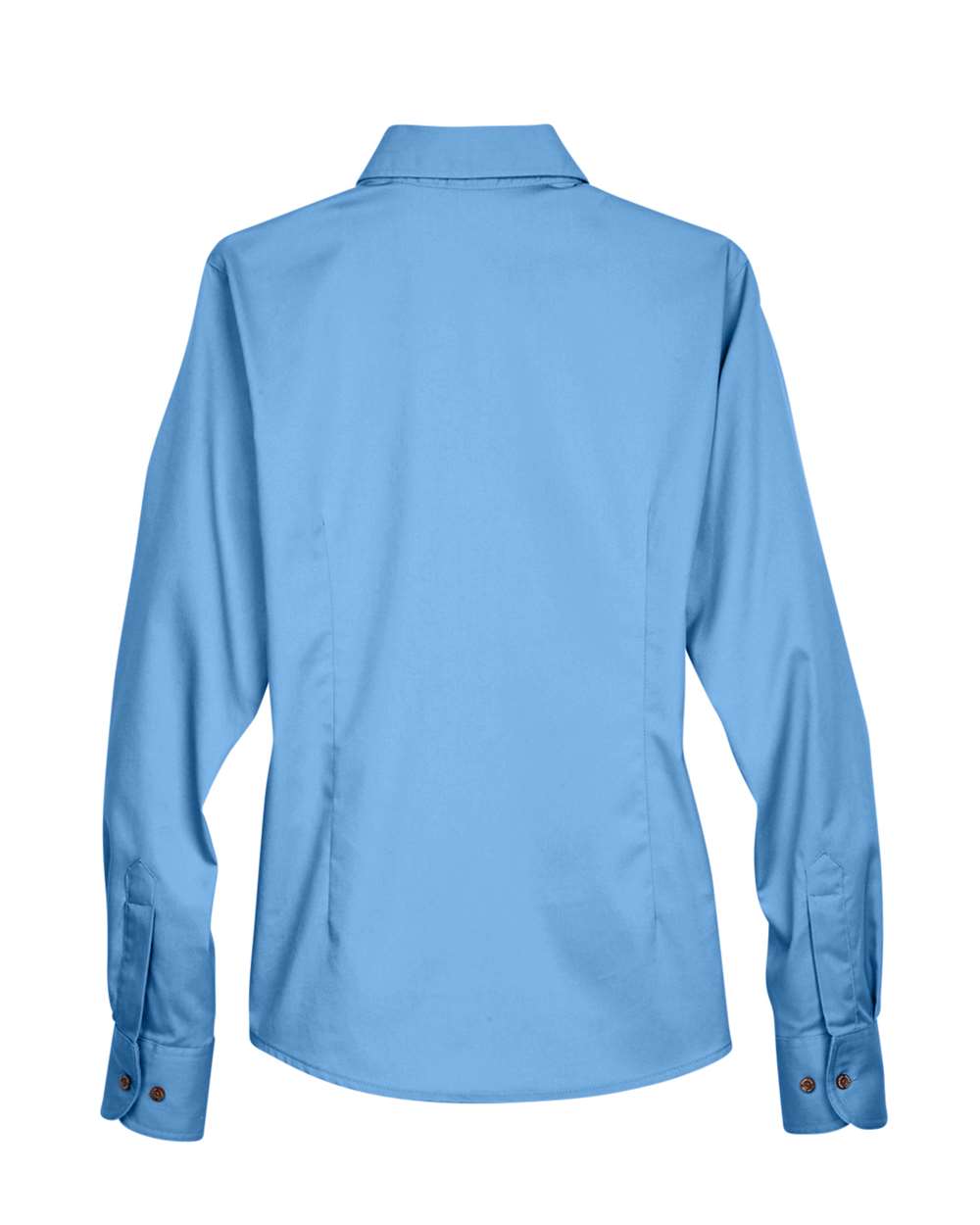 Women's Easy Blend™ Long Sleeve Twill Dress Shirt with Stain-Release - Back - B240B9252 - Light College Blue