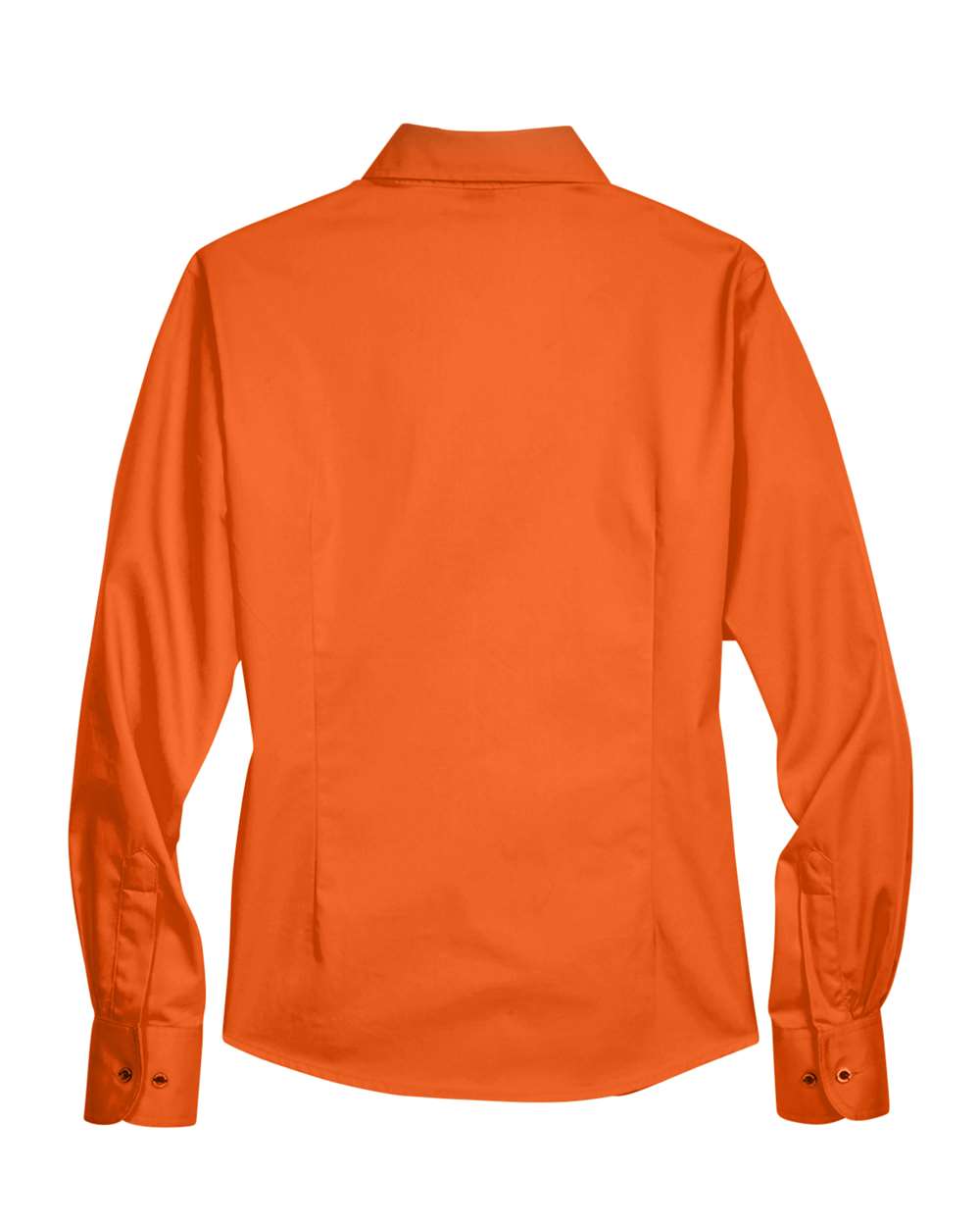 Women's Easy Blend™ Long Sleeve Twill Dress Shirt with Stain-Release - Back - B240B9662 - Team Orange