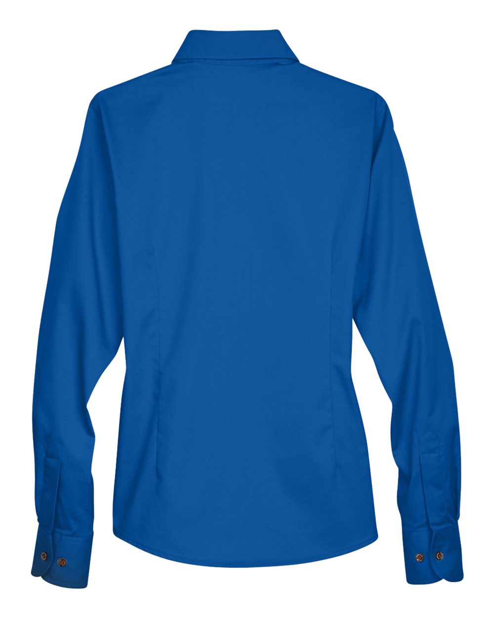 Women's Easy Blend™ Long Sleeve Twill Dress Shirt with Stain-Release - Back - B240B9752 - French Blue