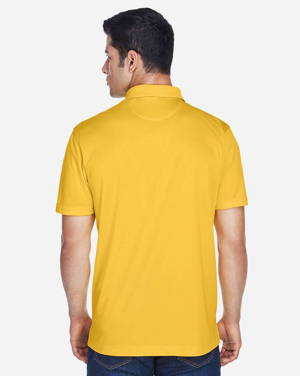 Men's Polyester Jersey Polo - OnModelBack - B209B9122 - Gold