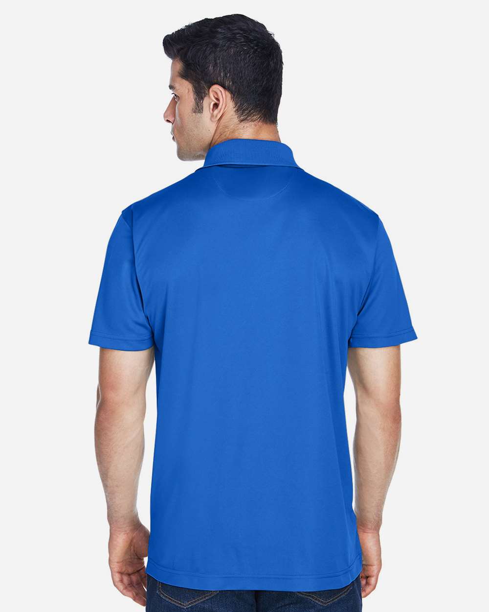 Men's Polyester Jersey Polo - OnModelBack - B209B9752 - True Royal