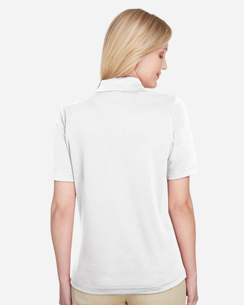 Women's Advantage Snag Protection Plus Polo - OnModelBack - B219B9002 - White