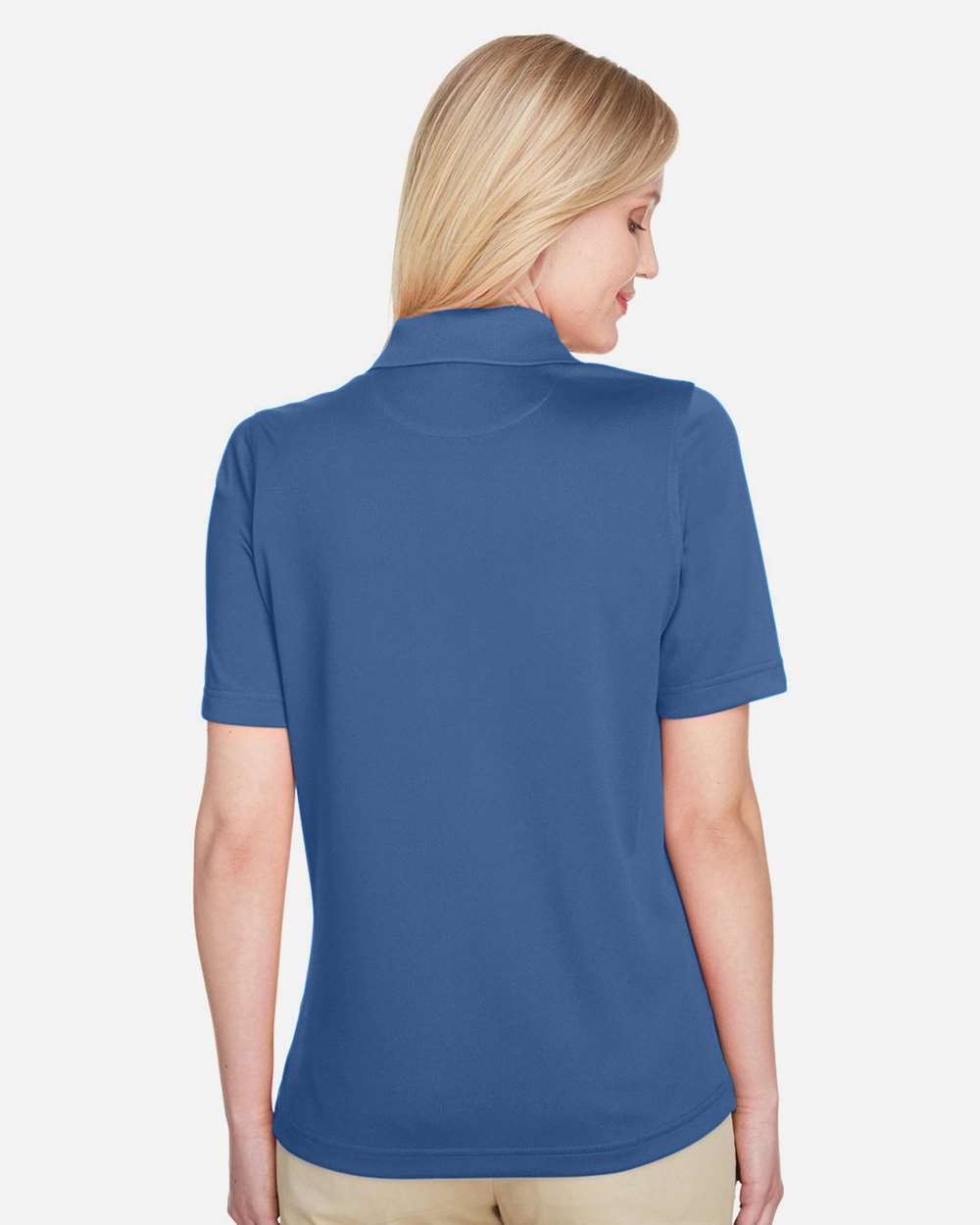 Women's Advantage Snag Protection Plus Polo - OnModelBack - B219B9252 - Pool Blue