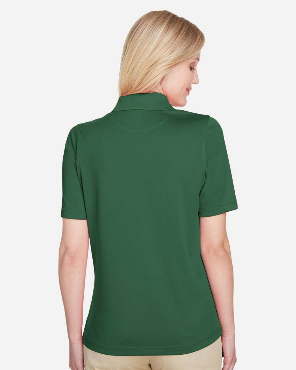 Women's Advantage Snag Protection Plus Polo - OnModelBack - B219B9542 - Dark Green