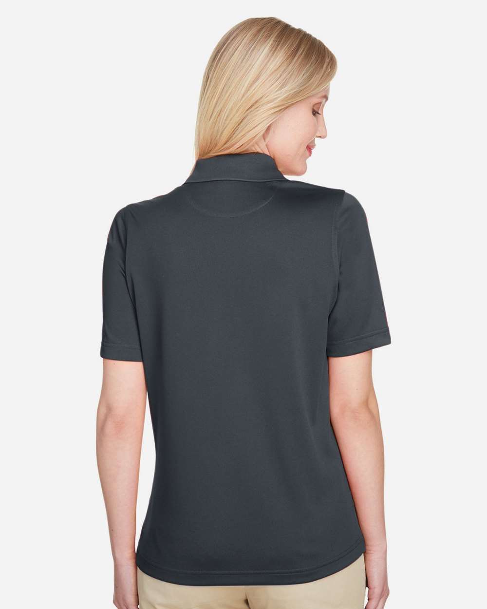 Women's Advantage Snag Protection Plus Polo - OnModelBack - B219B9592 - Dark Charcoal