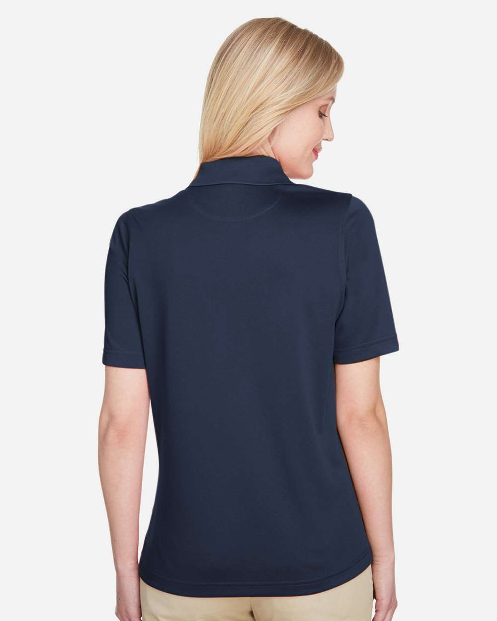 Women's Advantage Snag Protection Plus Polo - OnModelBack - B219B9652 - Dark Navy