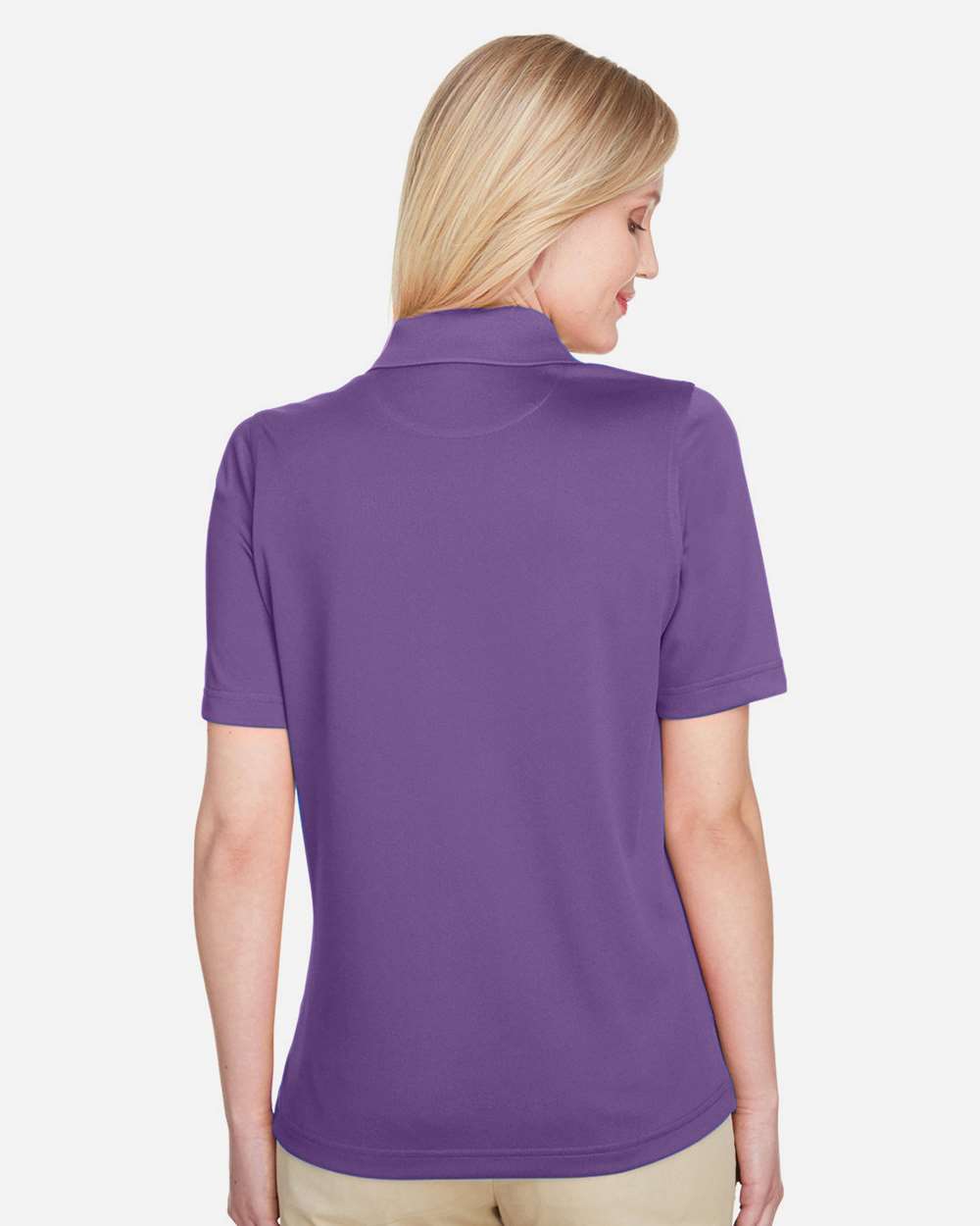 Women's Advantage Snag Protection Plus Polo - OnModelBack - B219B9672 - Team Purple