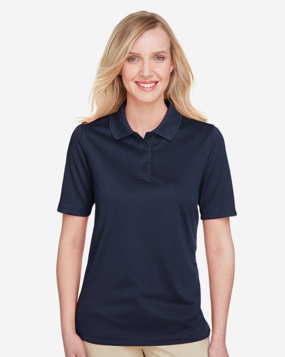 Women's Advantage Snag Protection Plus Polo - OnModelFront - B219B9652 - Dark Navy