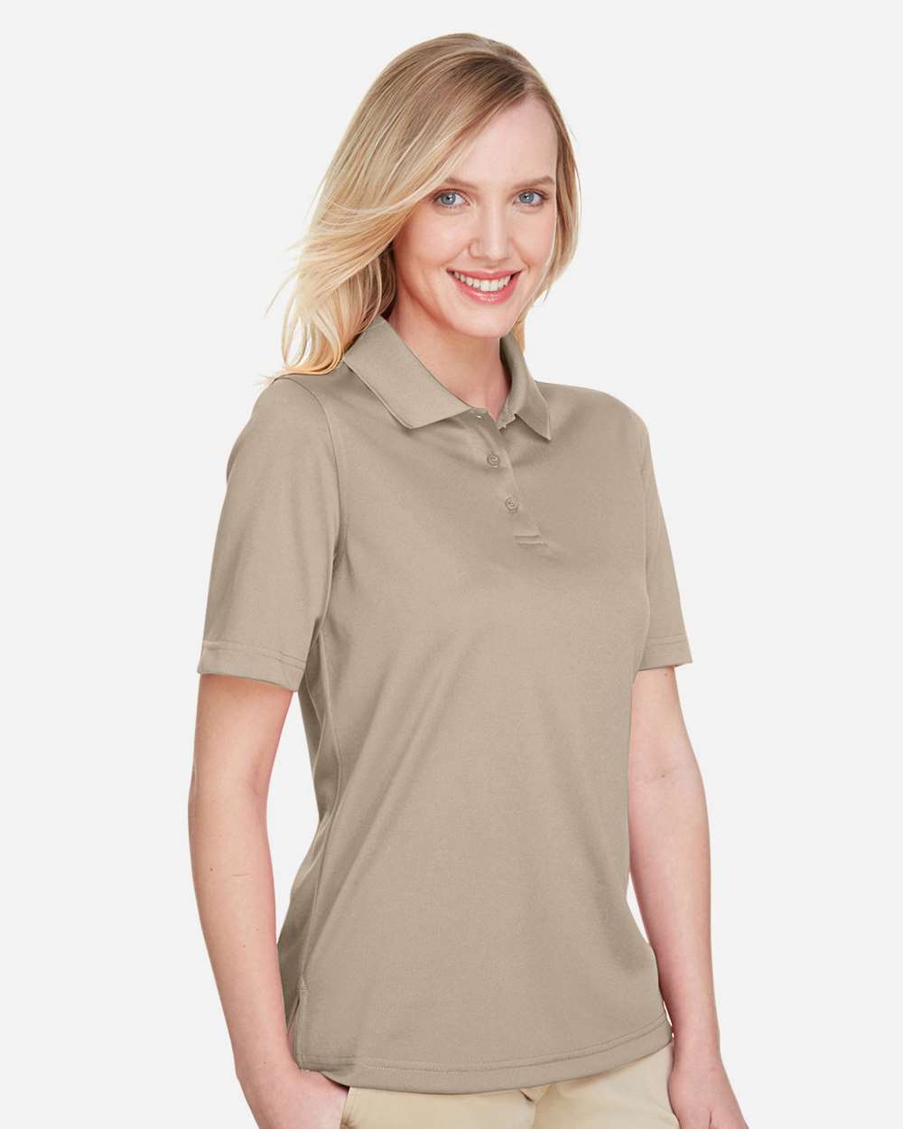 Women's Advantage Snag Protection Plus Polo - OnModelSide - B219B9242 - Khaki