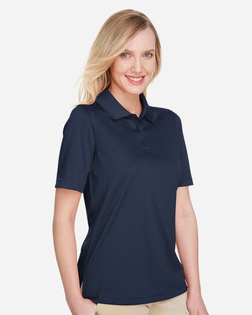 Women's Advantage Snag Protection Plus Polo - OnModelSide - B219B9652 - Dark Navy