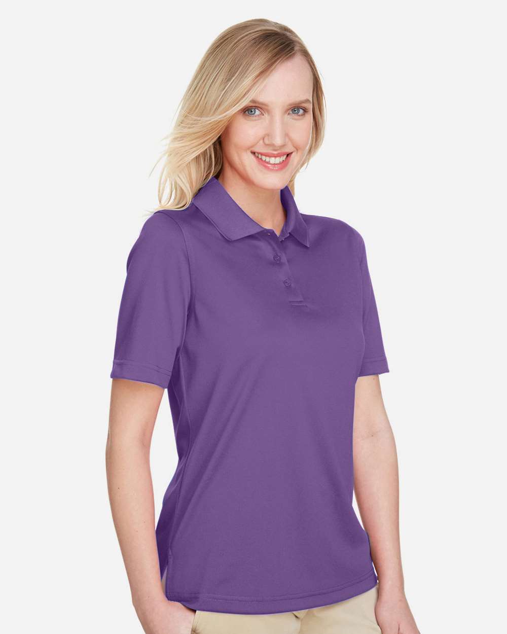 Women's Advantage Snag Protection Plus Polo - OnModelSide - B219B9672 - Team Purple
