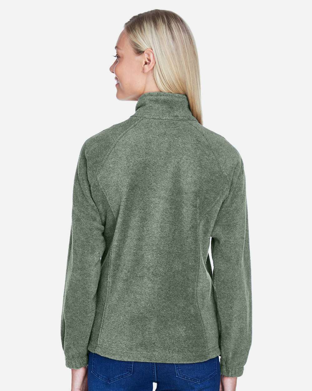 Women's Full-Zip Fleece - OnModelBack - B307B9542 - Dill