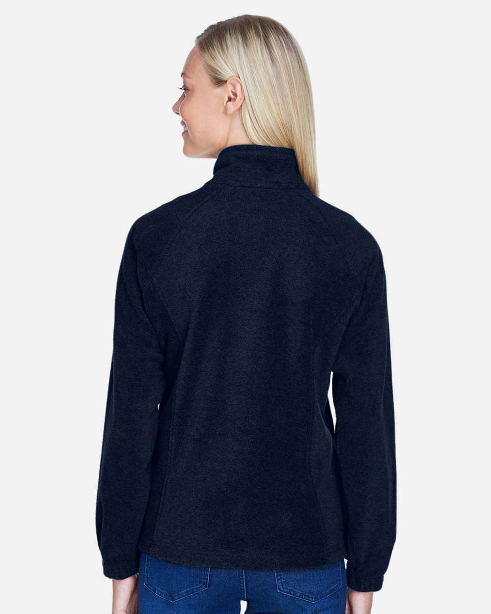 Women's Full-Zip Fleece - OnModelBack - B307B9652 - Navy