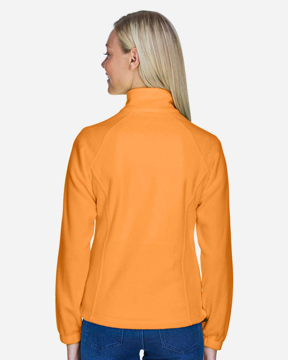 Women's Full-Zip Fleece - OnModelBack - B307B9662 - Safety Orange