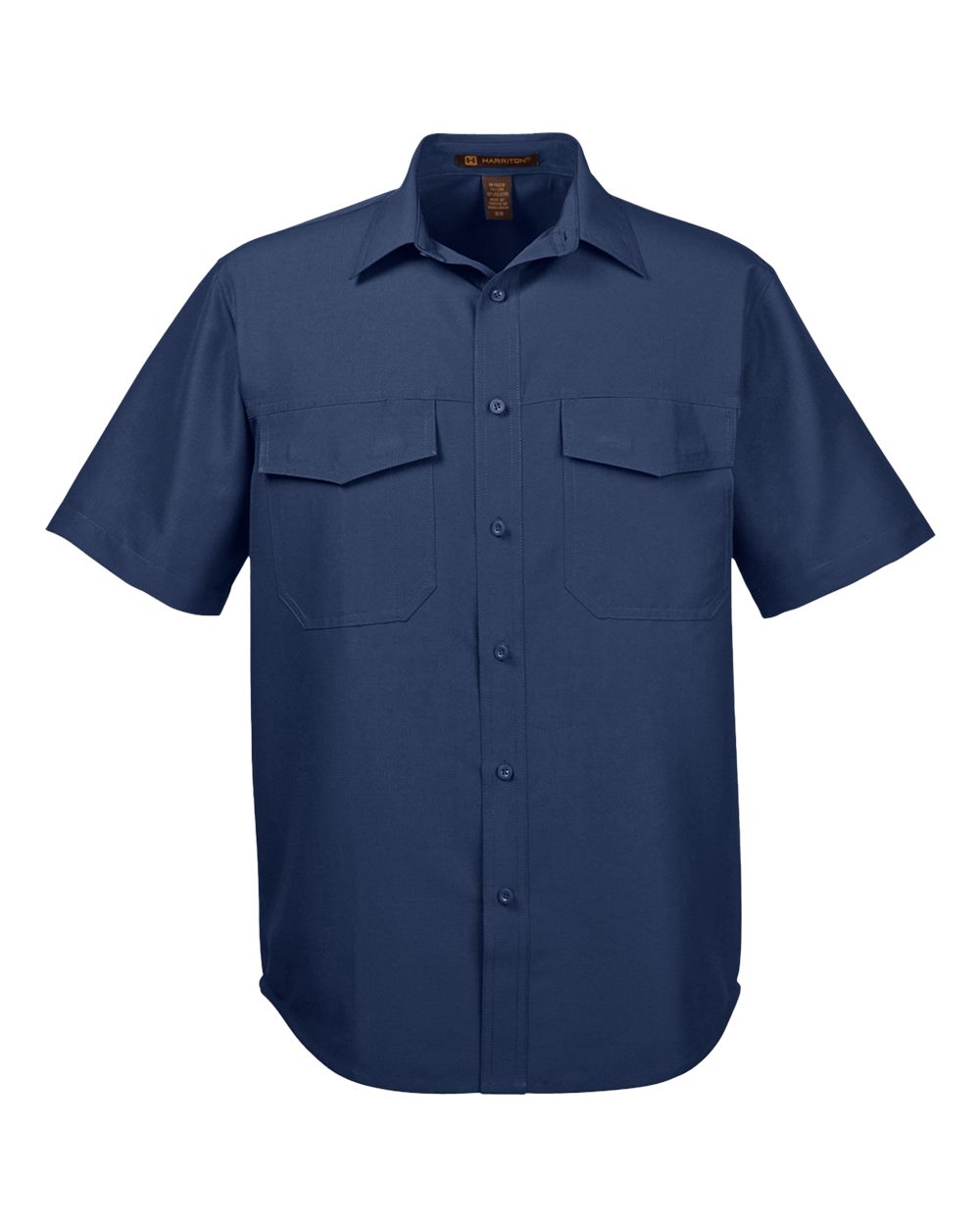 Men's Key West Short Sleeve Performance Staff Shirt - Front - B256B9652 - Navy