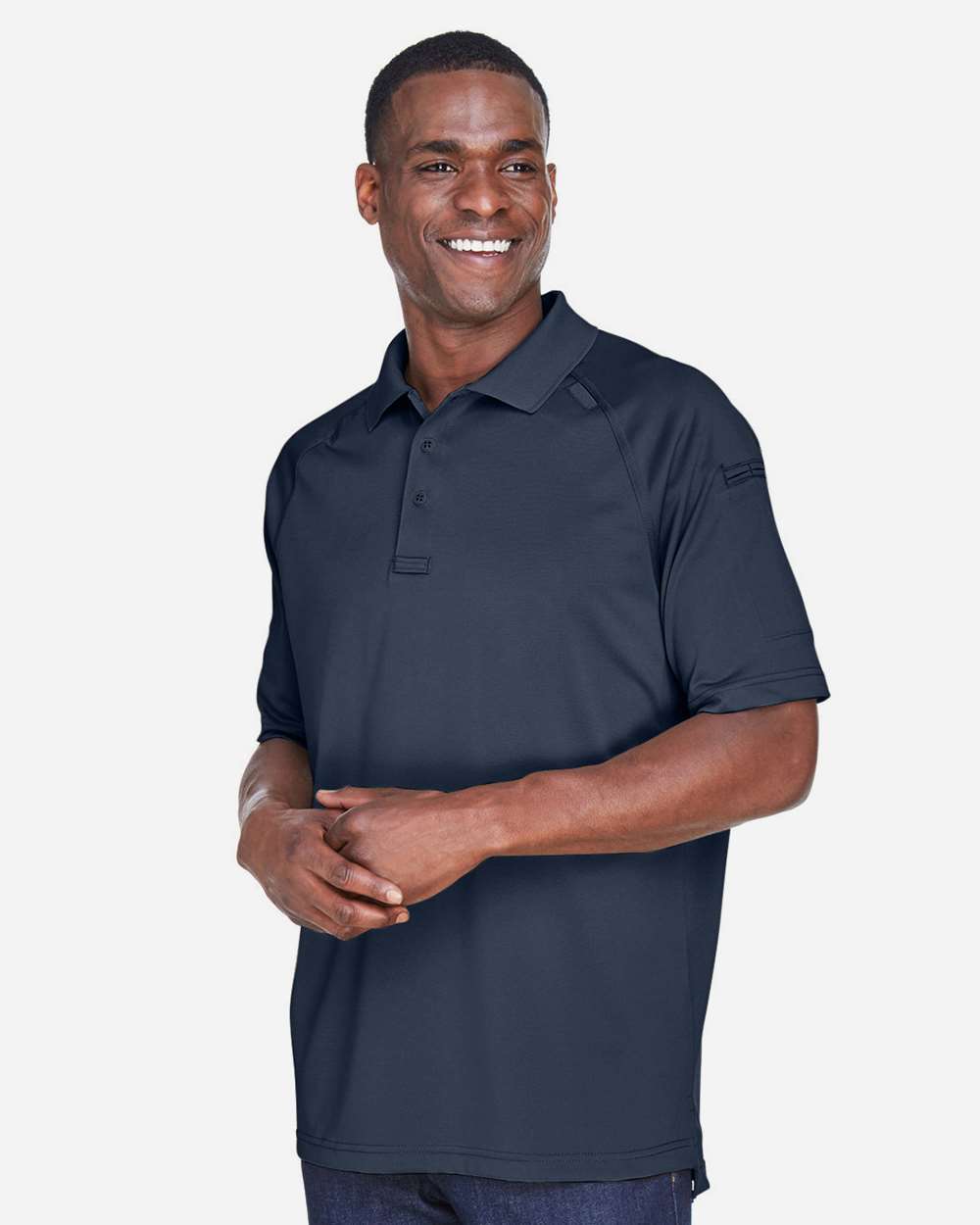 Men's Advantage Tactical Performance Polo - OnModelSide - B199B9652 - Dark Navy
