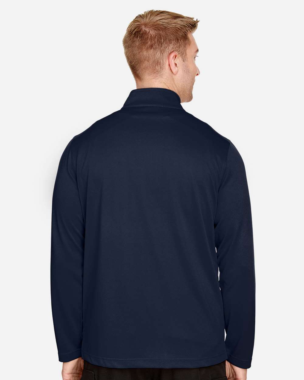 Men's Advantage Snag Protection Plus Quarter-Zip Pullover - OnModelBack - B288B9653 - Dark Navy