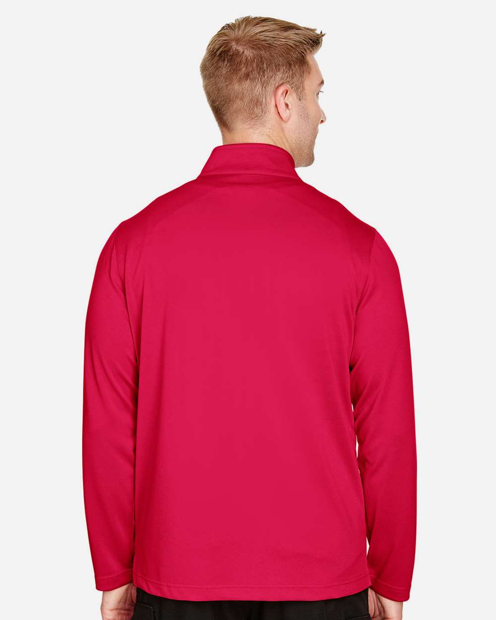 Men's Advantage Snag Protection Plus Quarter-Zip Pullover - OnModelBack - B288B9703 - Red