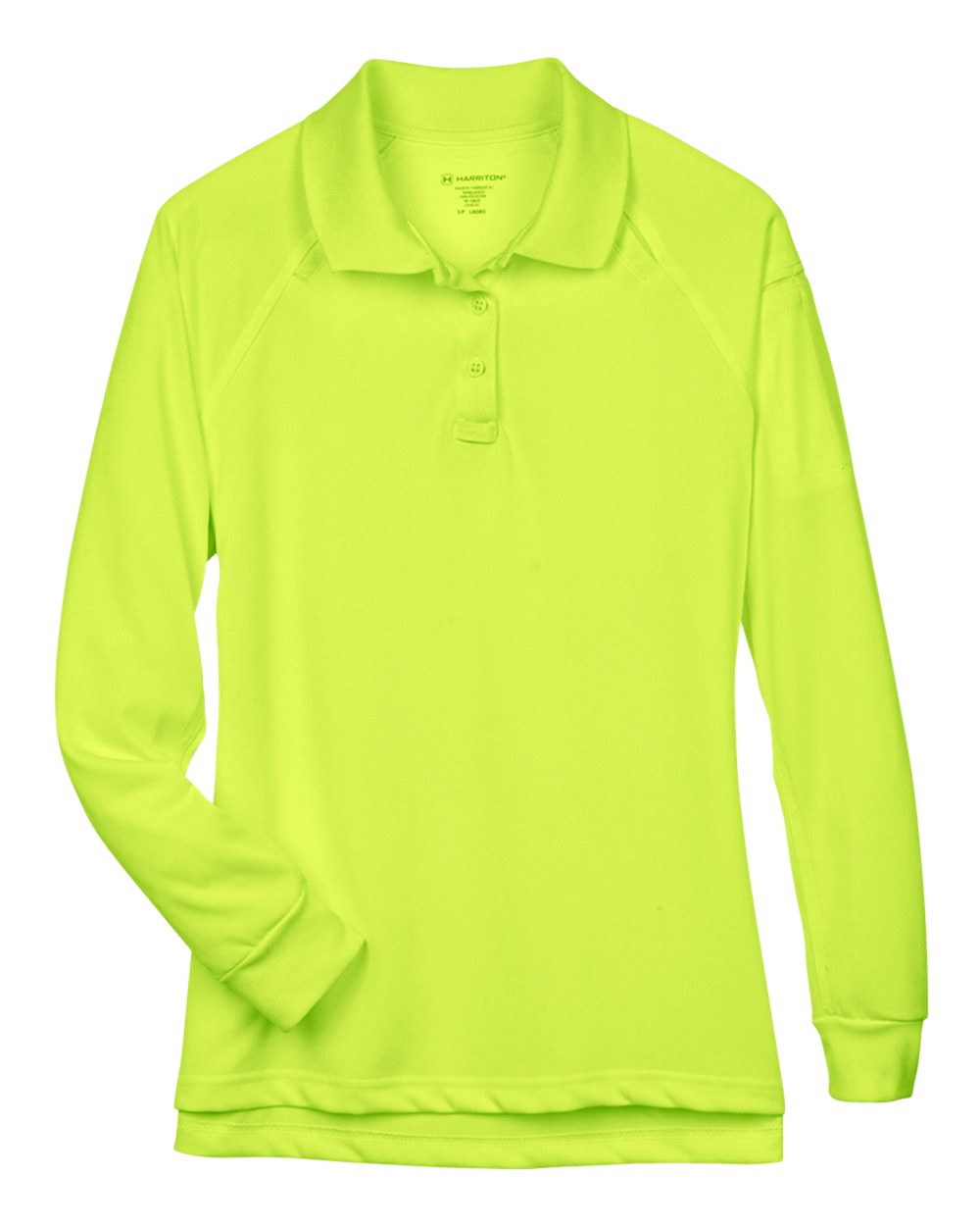 Women's Advantage Long Sleeve Tactical Polo - Front - B201B9122 - Safety Yellow