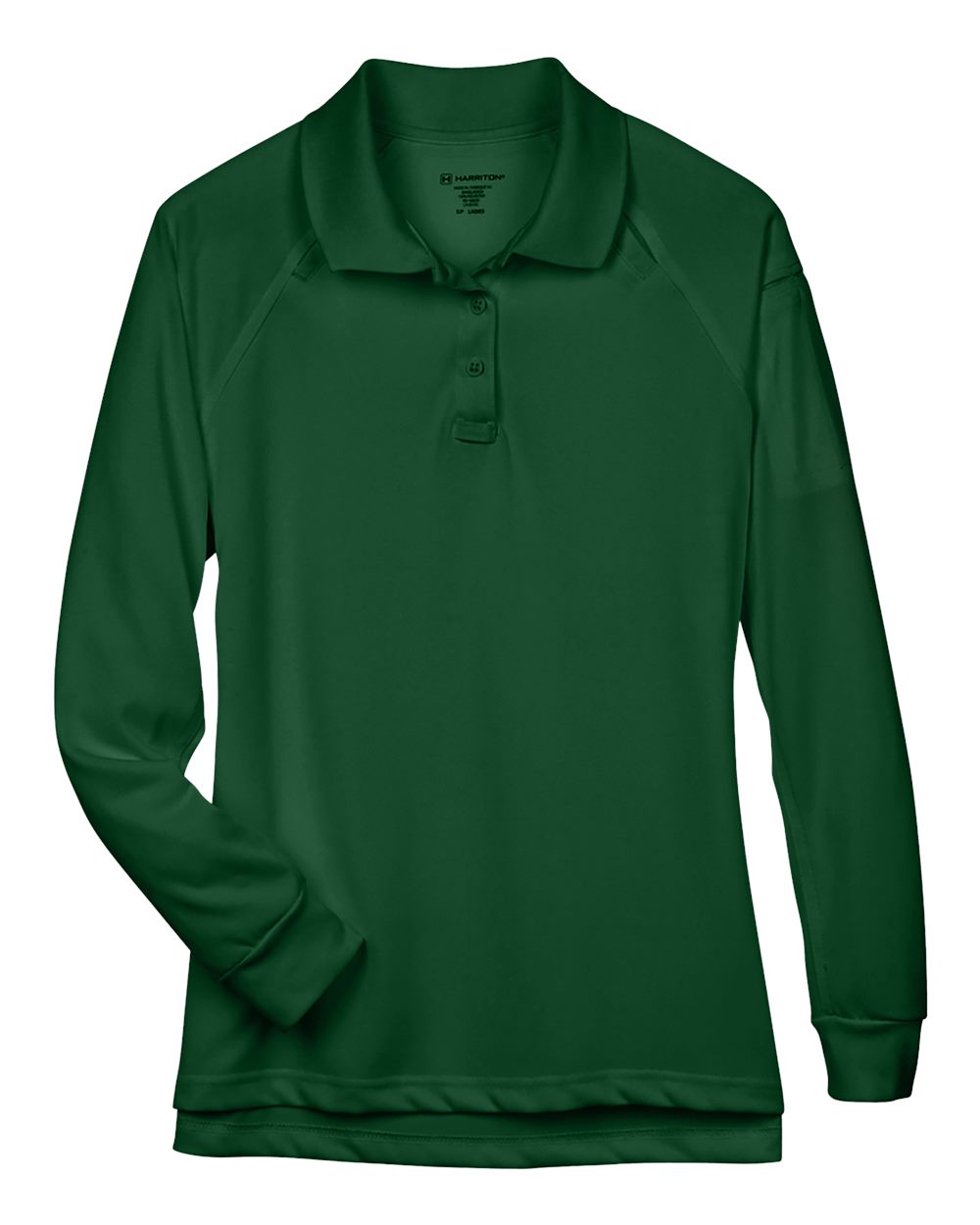 Women's Advantage Long Sleeve Tactical Polo - Front - B201B9542 - Dark Green