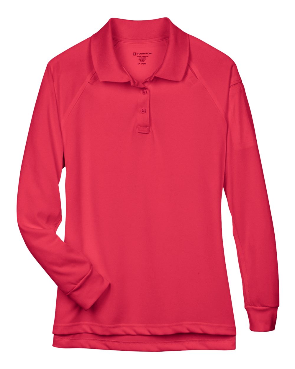 Women's Advantage Long Sleeve Tactical Polo - Front - B201B9702 - Red