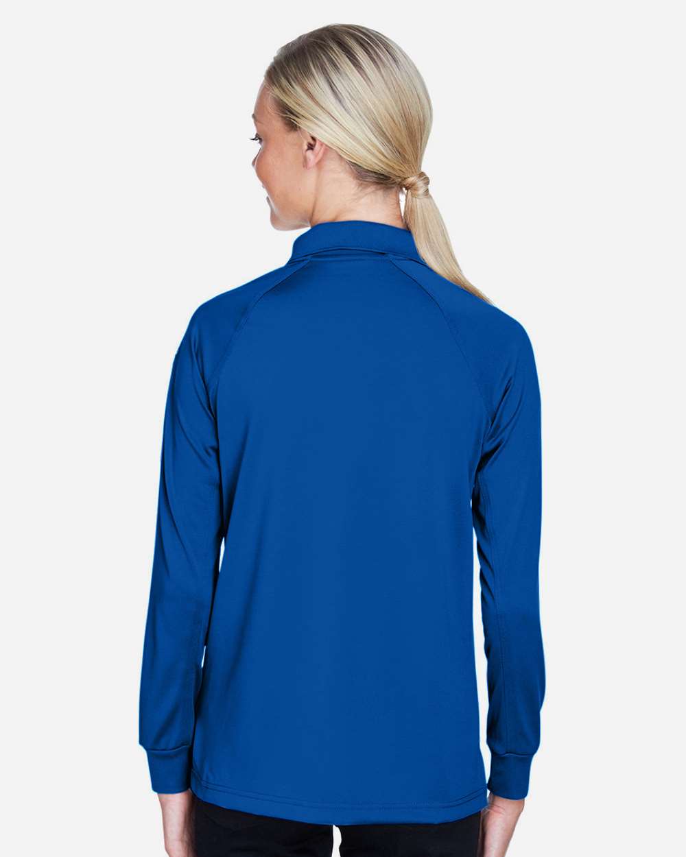 Women's Advantage Long Sleeve Tactical Polo - OnModelBack - B201B9752 - True Royal