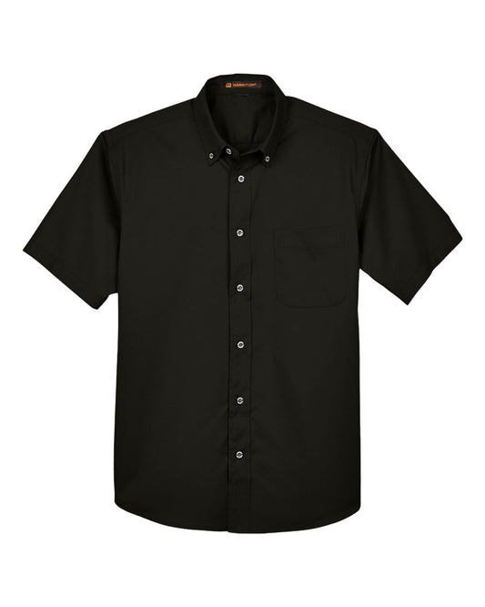 Men's Easy Blend™ Twill Dress Shirt with Stain-Release - Front - B237B9502 - Black