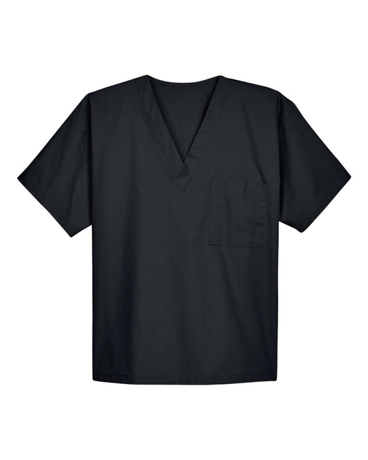 Unisex Restore Scrub Top - Front - B301B9501 - Black