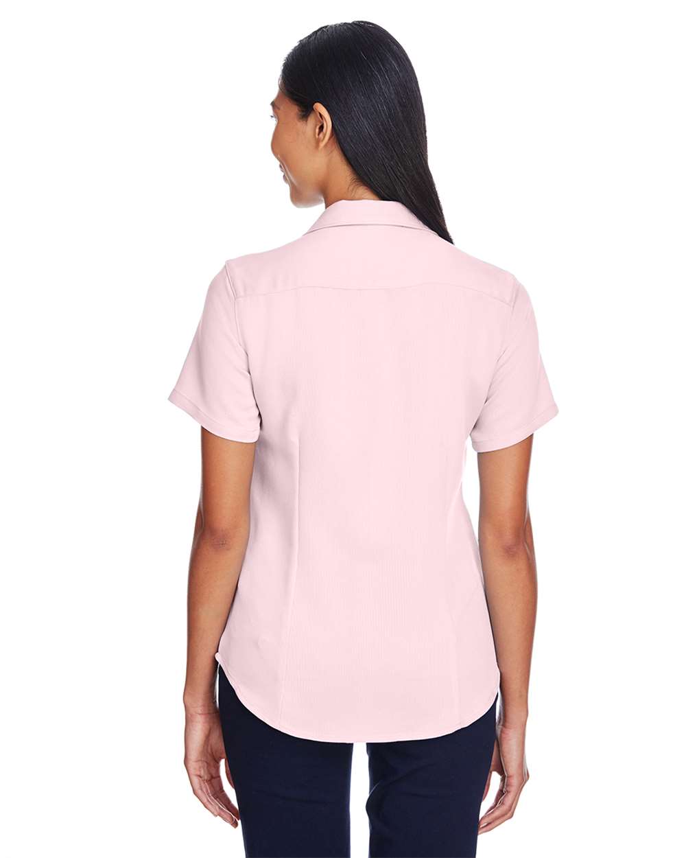 Women's Bahama Cord Camp Shirt - OnModelBack - B254B9303 - Blush