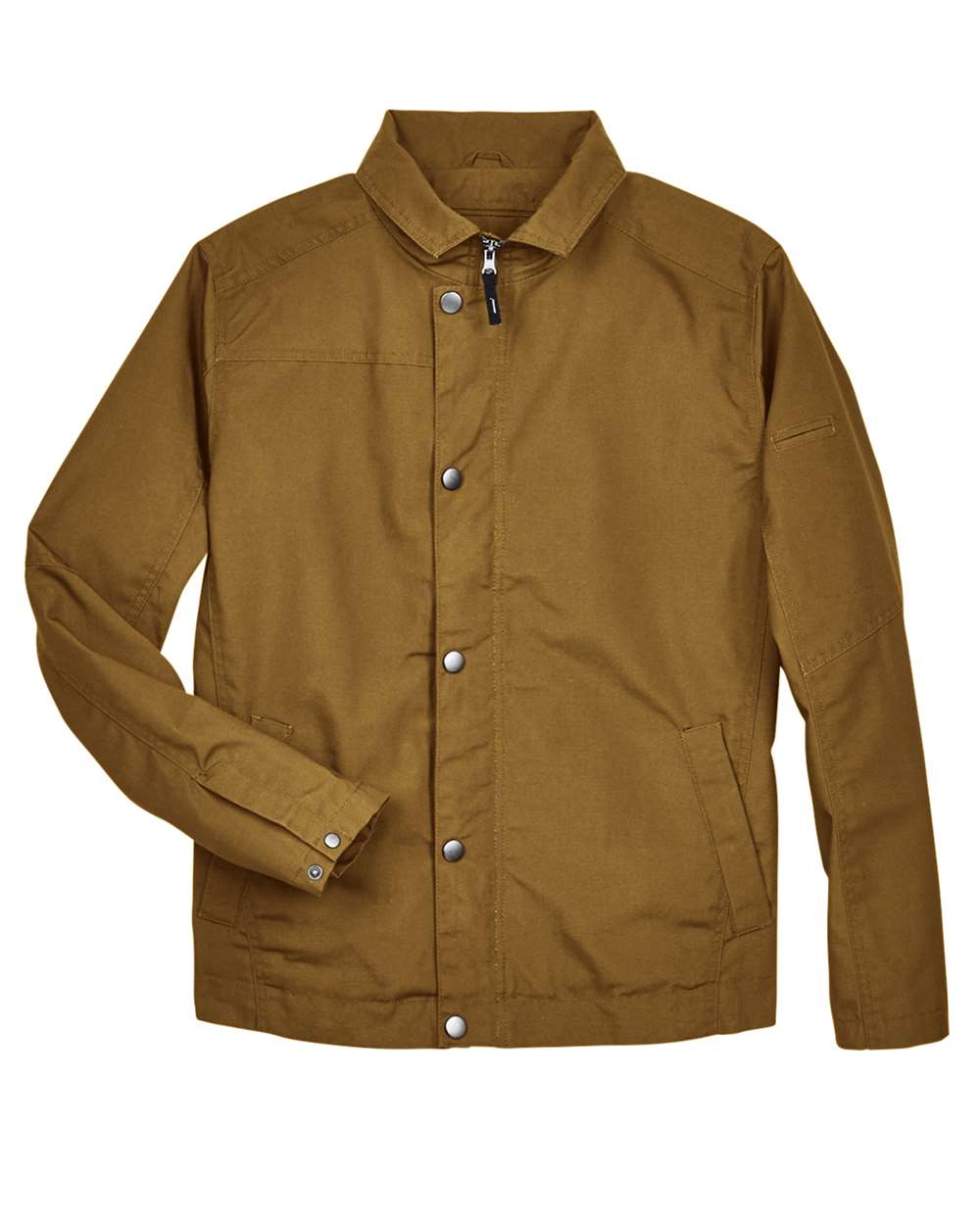 Men's Auxiliary Canvas Work Jacket - Front - B273B9600 - Duck Brown