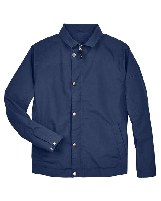 Men's Auxiliary Canvas Work Jacket - Front - B273B9650 - Dark Navy