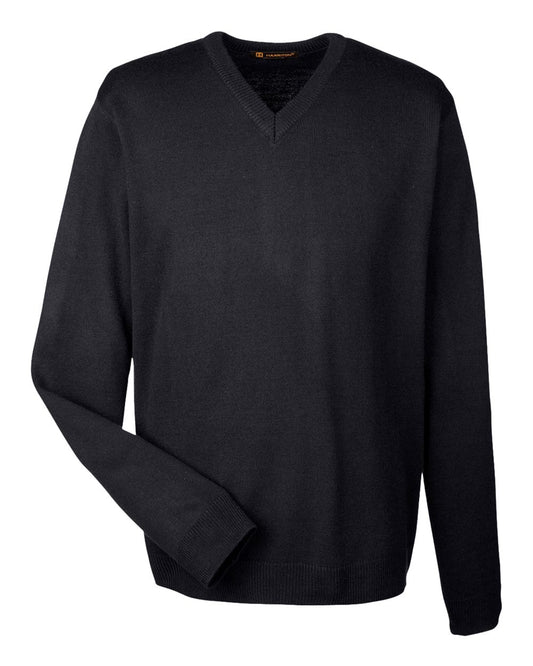 Men's Pilbloc™ V-Neck Sweater - Front - B231B9502 - Black