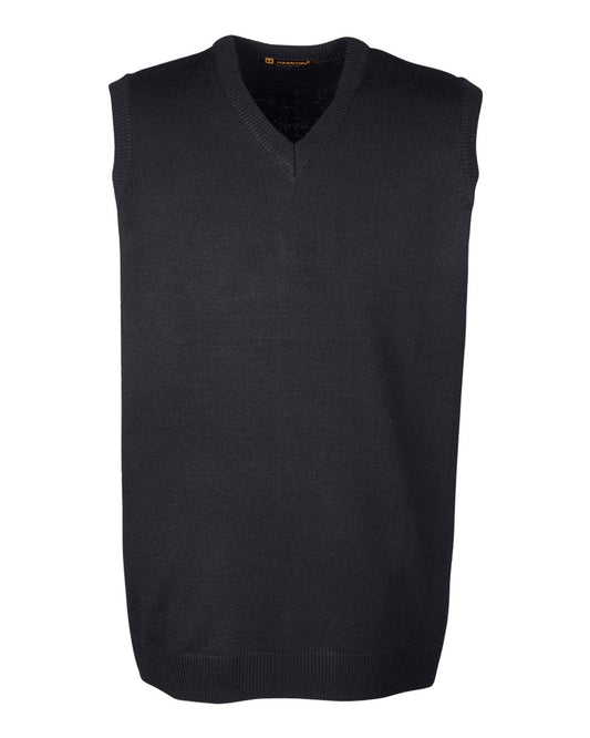 Men's Pilbloc™ V-Neck Sweater Vest - Front - B229B9502 - Black