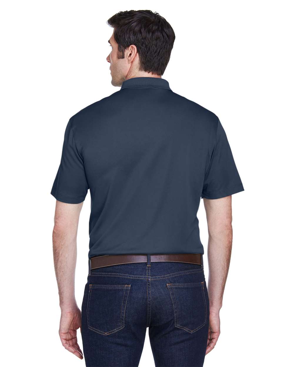Men's Micro Piqu Polo - OnModelBack - B221B9652 - Navy
