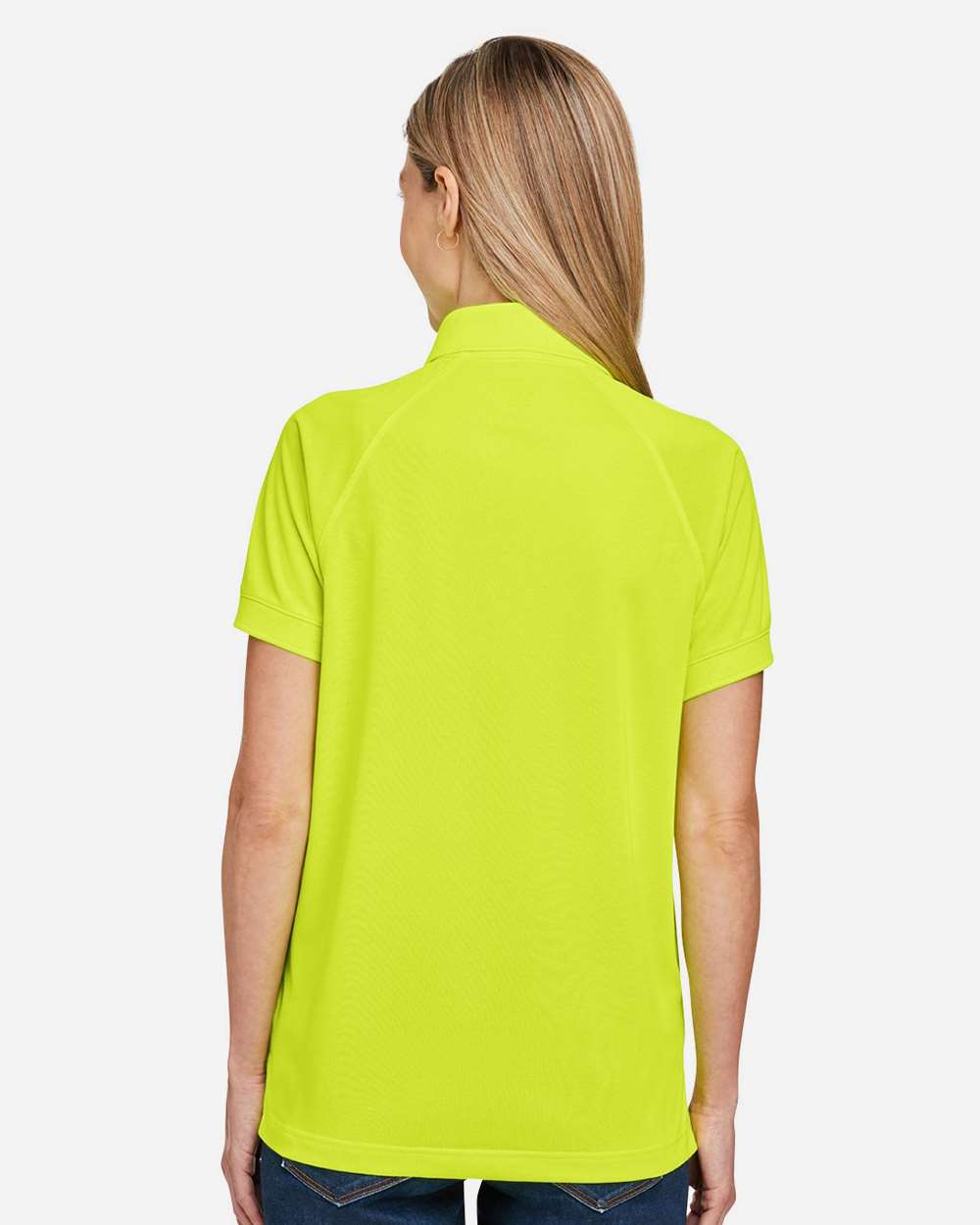 Women's Charge Snag and Soil Protect Polo - OnModelBack - B198B9122 - Safety Yellow