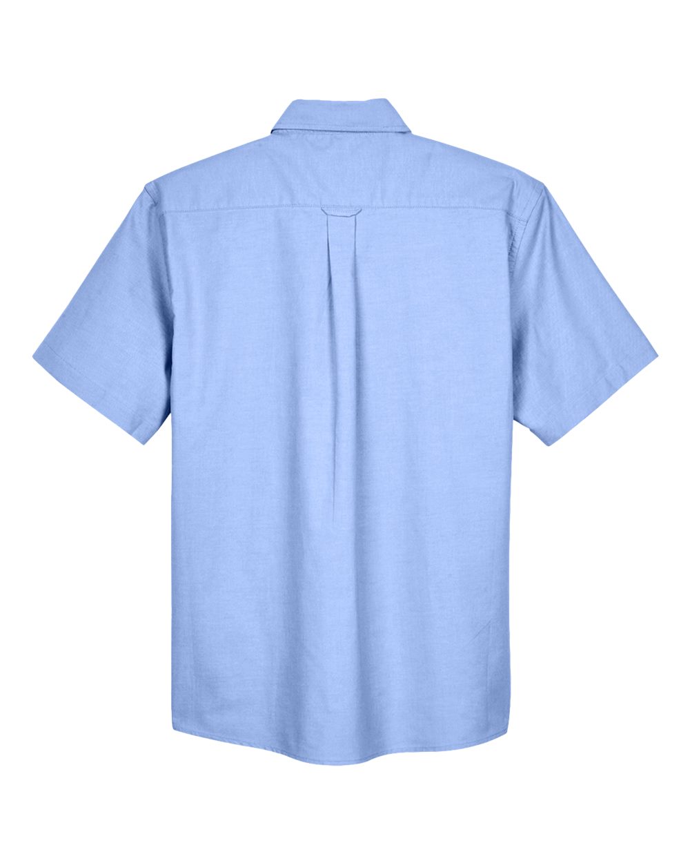 Men's Oxford Short Sleeve with Stain-Release - Back - B270B9253 - Light Blue