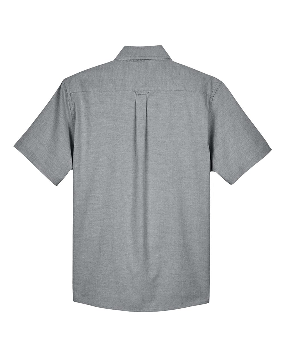 Men's Oxford Short Sleeve with Stain-Release - Back - B270B9592 - Oxford Grey