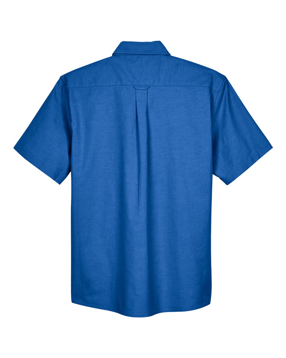 Men's Oxford Short Sleeve with Stain-Release - Back - B270B9752 - French Blue