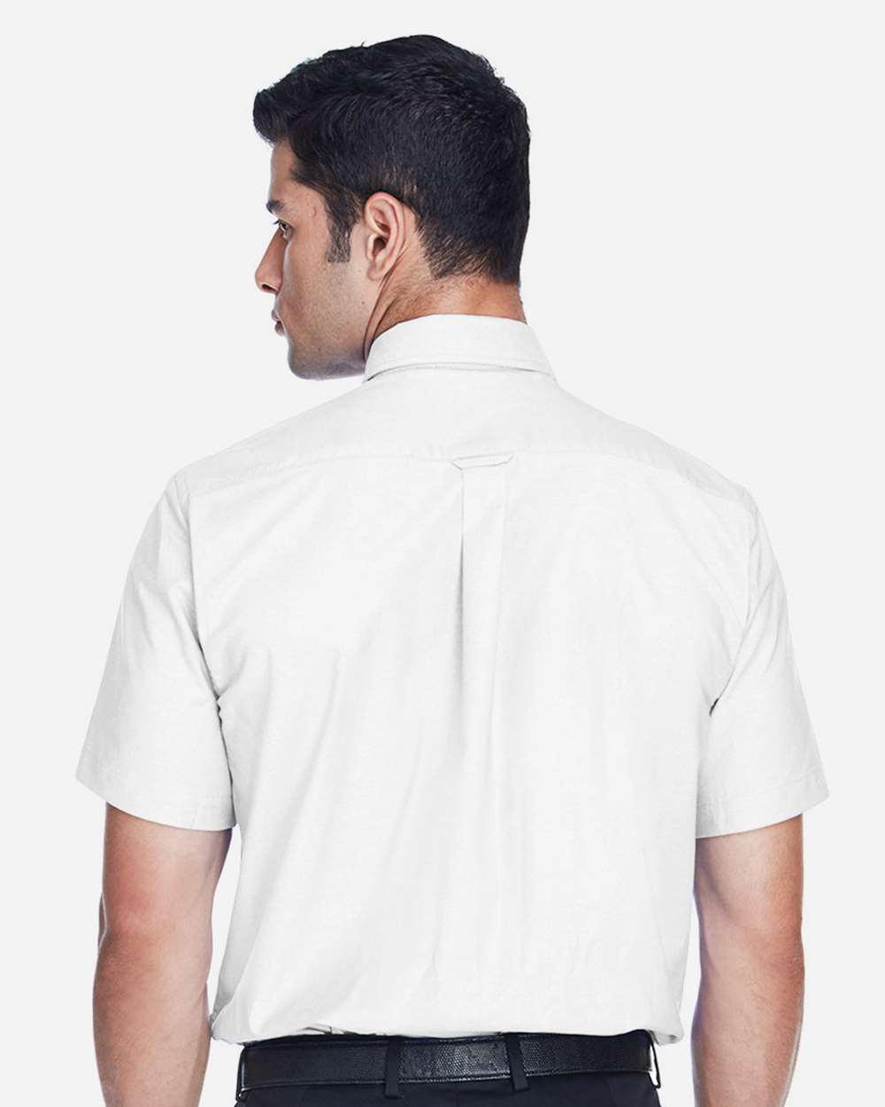 Men's Oxford Short Sleeve with Stain-Release - OnModelBack - B270B9005 - White