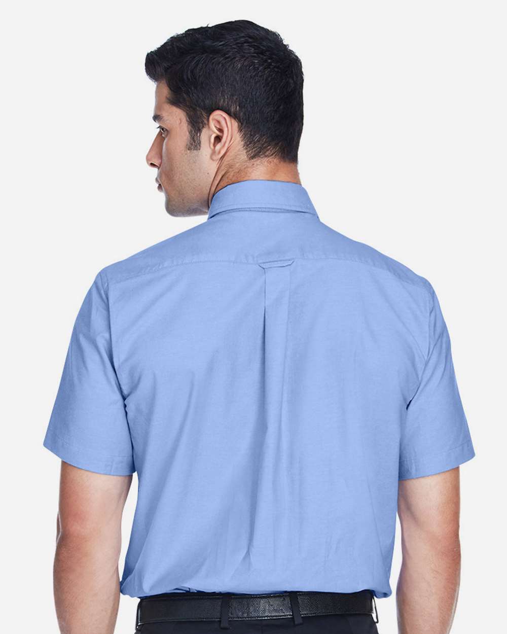 Men's Oxford Short Sleeve with Stain-Release - OnModelBack - B270B9253 - Light Blue