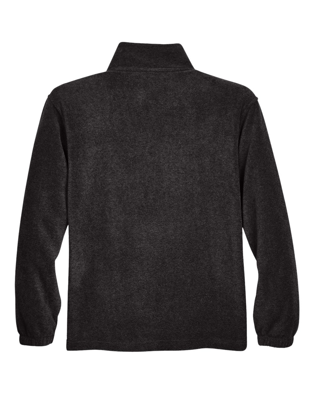 Men's Quarter-Zip Fleece Pullover - Back - B303B9503 - Black