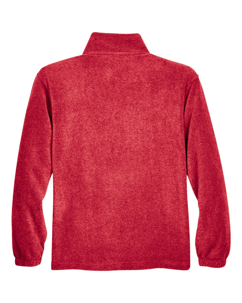 Men's Quarter-Zip Fleece Pullover - Back - B303B9703 - Red