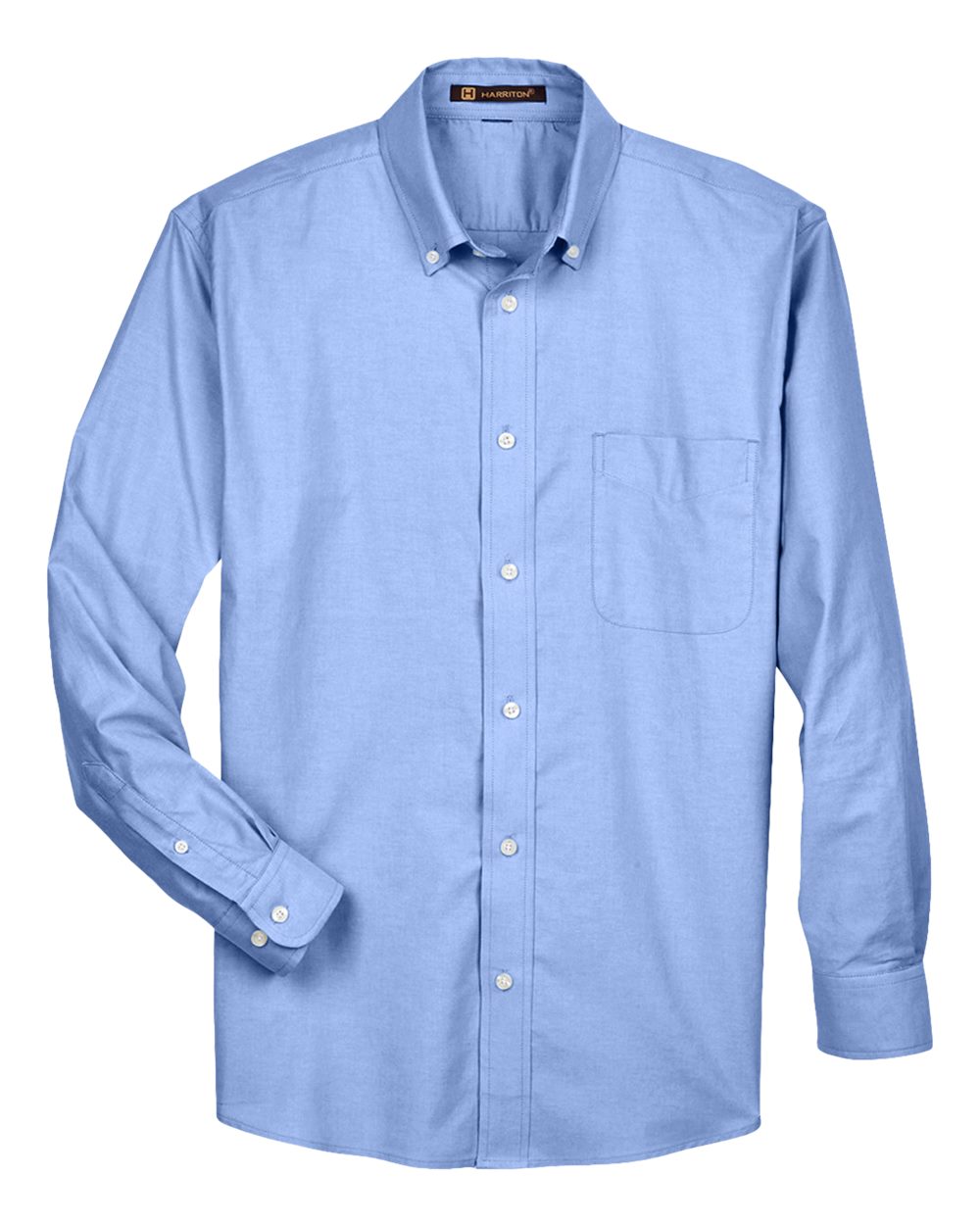 Men's Oxford Shirt - Front - B269B9253 - Light Blue