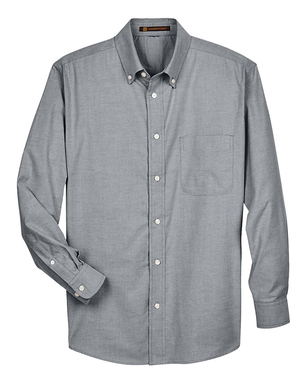 Men's Oxford Shirt - Front - B269B9593 - Oxford Grey