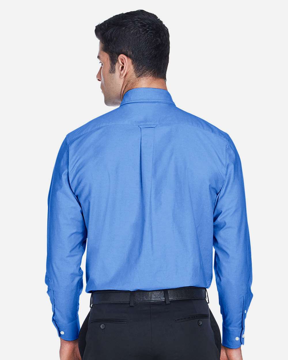 Men's Oxford Shirt - OnModelBack - B269B9752 - French Blue