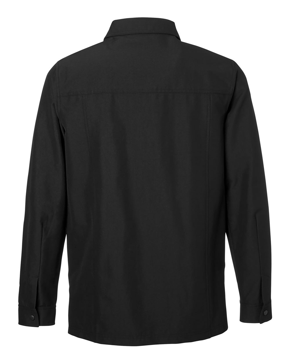 Unisex Flex Twill Overshirt - Back - B281B9502 - Black