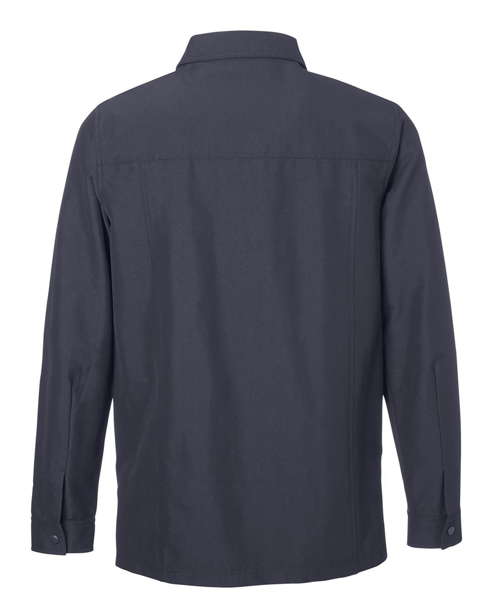 Unisex Flex Twill Overshirt - Back - B281B9592 - Dark Charcoal